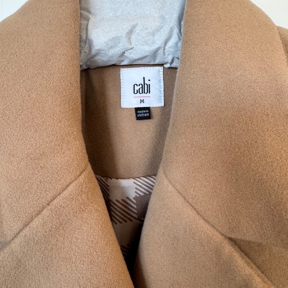 CABi Heritage Camel Coat (Size M) — Classic Double-Breasted Outerwear - Picture 3 of 4